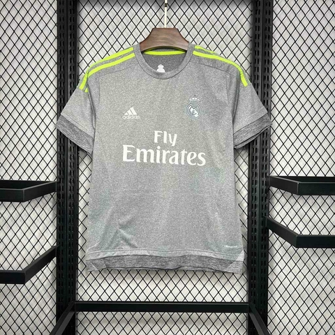 Camisa Real Madrid Retrô 2015/2016 Cinza - Adidas