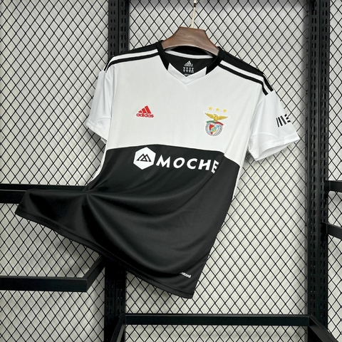 Camisa Benfica Retrô 2013/2014 Preta e Branco