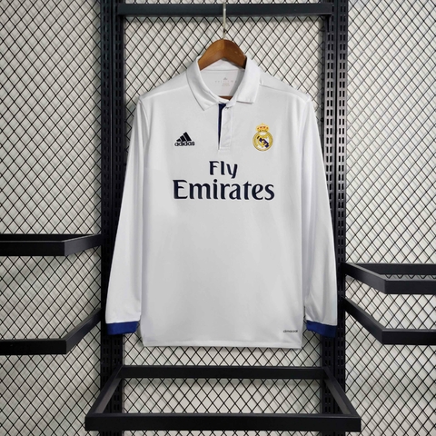 Camisa Real Madrid Retrô 2016/2017 Branca - Adidas