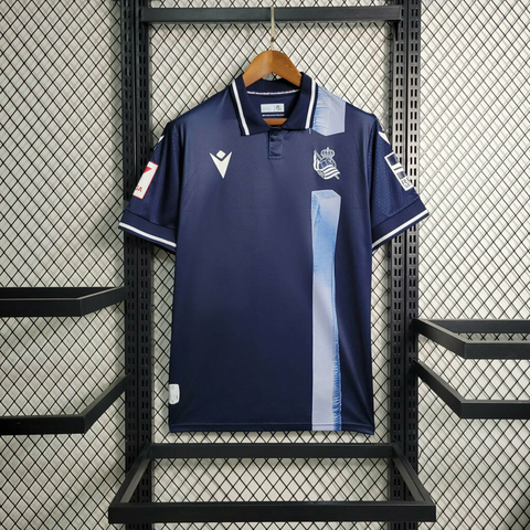 Camisa Real Sociedad Away 23/24 - Macron - Masculino Torcedor