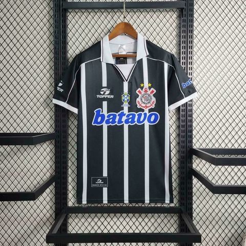 Camisa Corinthians Retrô 1999 Preta e Branca - Topper - comprar online