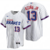 Camisa Atlanta Braves Nike Masculina - Branca Listrada