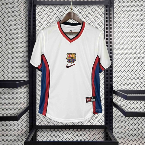 Camisa Barcelona Retrô 1998/1999 Branca - Nike