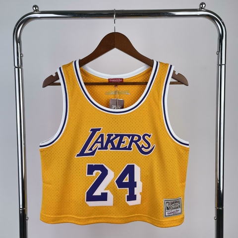 Cropped Los Angeles Lakers - Mitchell & Ness - Amarelo - Feminino