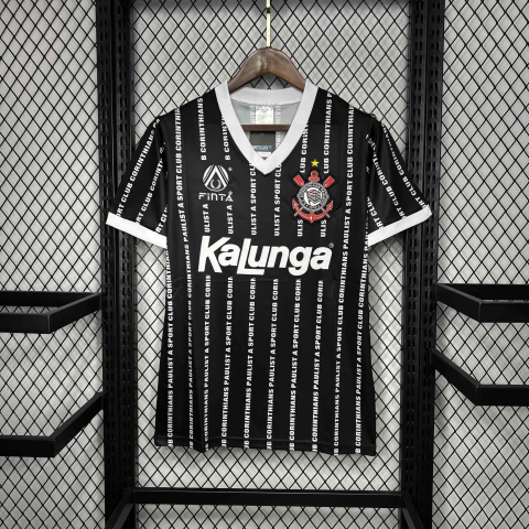 Camisa Corinthians Retrô 1994 Preta e Branca - Finta - comprar online