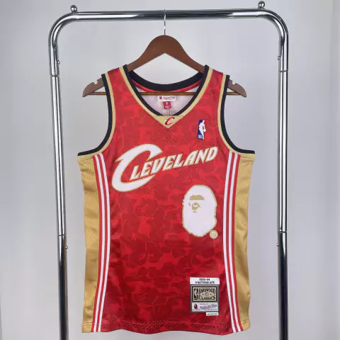 Regata Cleveland Cavaliers - BAPE X Mitchell & Ness - Vermelha