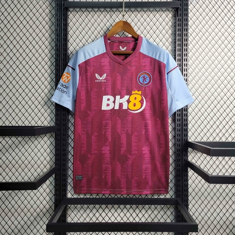 Camisa Aston Villa Home 23/24 - Castore - Masculino Torcedor