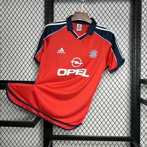 Camisa Bayern de Munique Retrô 2000/2001 Vermelha - Adidas