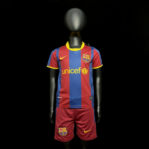 Conjunto Infantil Retrô Barcelona 10/11 - Nike