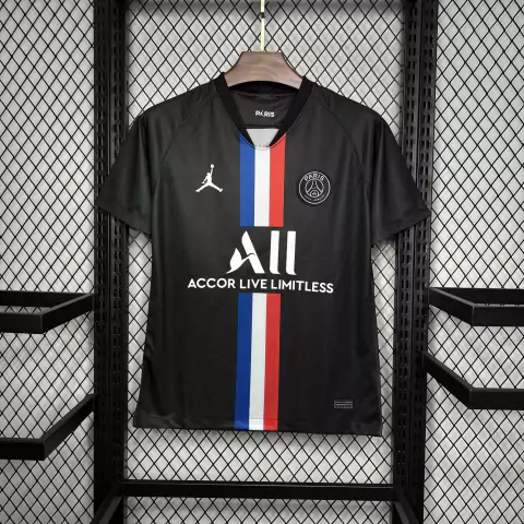 Camisa Paris Saint Germain Retrô 2019/2020 Preta- Jordan