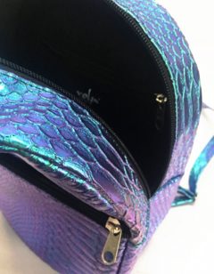 Mini mochila sereia holográfica na internet