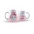 Caneca Porcelana Com Caixa- Feliz Páscoa Rosa 325ml
