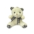Chaveiro Urso Xadrez Branco 8cm