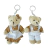 Chaveiro Urso Com Roupa 8x15x6cm