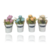 Vaso Com Flor Artificial 20cm - comprar online