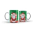 Caneca Porcelana Natal Com Caixa Estampada Verde Papai Noel e Presentes 325ml - comprar online