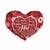 Coração P Com Cordinha Vermelho Mãe 23x10x18cm - comprar online