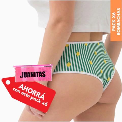 COLALESS TIRO ALTO ESTAMPADA (PACK x6) - comprar online