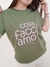 Remera Verde Militar- FACCIAMO?- en internet