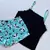 Imagem do Baby Doll Ana no suede com estampas divertidas e alças finas