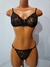Conjunto Afrodite - Tule transparente com detalhes floral, Tule e Renda