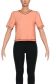 MOLDE CAMISETA CROPPED COM BAINHA NA TRANÇADEIRA - comprar online
