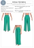 MOLDE CALÇA PANTALONA COM PREGAS