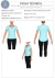 MOLDE T-SHIRT COM DECOTE EM V