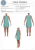 MOLDE VESTIDO COM DECOTE AMERICANO
