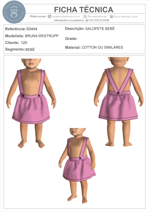 MOLDE SALOPETE BEBÊ