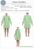 MOLDE VESTIDO CURTO 2 MARIAS MANGA LONGA COM PUNHO