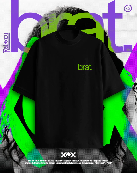 BRUSINHA OVER - BRAT PRETA - comprar online