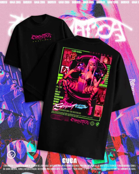 BRUSINHA OVER - LADY GAGA - Chromatica - FRENTE E COSTA - comprar online