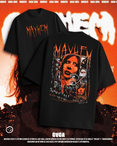 BRUSINHA OVER - LADY GAGA - MAYHEM - FRENTE E COSTA 1 - comprar online