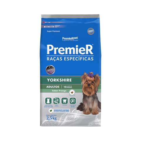 Ração Premier Raças Específicas Yorkshire Adulto Porte Pequeno 2,5KG