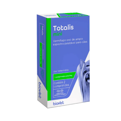 Vermífugo Totalis Mini Cães 2 comprimidos