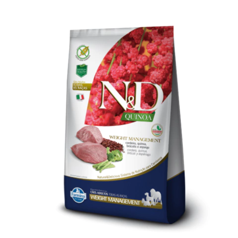 RAÇÃO N&D QUINOA CANINE WEIGHT MANAGEMENT CORDEIRO 2,5KG