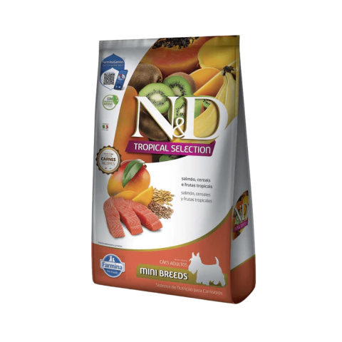 Ração N&D Tropical Selection Salmao Cães Adulto Raças Pequenas Mini 2,5kg
