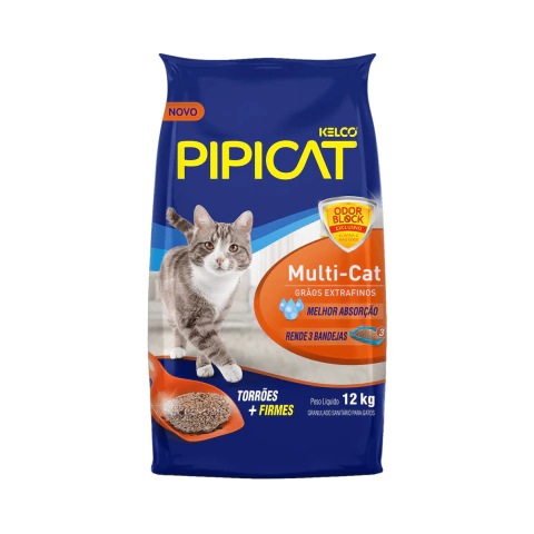 Areia Sanitária Kelco Pipicat Multicat 12kg