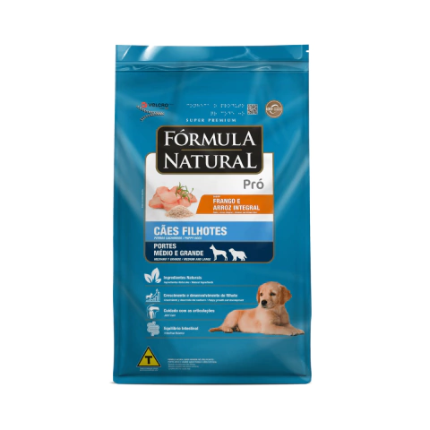 Ração Formula Natural Pró Cães Filhotes Medio Grande 15kg Frango