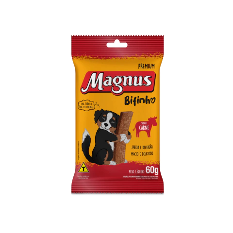 Petisco Magnus Bifinhos Cães Sabor Frango 60g