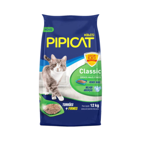 Areia Sanitária Kelco Pipicat Classic 12kg