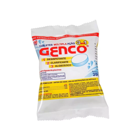 Pastilha Genco - Tablete Multi Ação 3 em 1 200 g