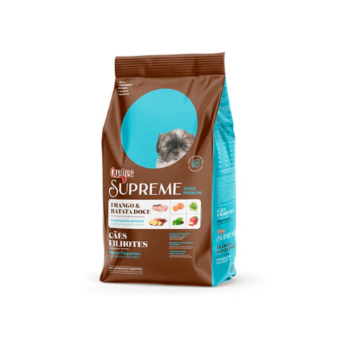 Ração Quatree Supreme Cães Filhotes De Porte Pequeno Sabor Frango E Batata Doce 10,1kg