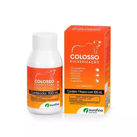 Colosso Pulverização - 100 Ml - Ourofino - Controle De Pragas Em Animais