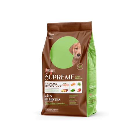 Ração Quatree Supreme Cães Filhotes Raças Médias E Grandes Sabor Frango E Batata Doce 15 Kg