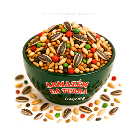 Sementes Mistura Periquito, Calopsita, Agapornis e outros - Classic 1KG a Granel