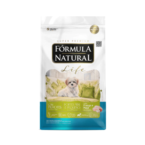 Ração Formula Natural Life Cães Filhote Pequeno Porte Mini 7kg