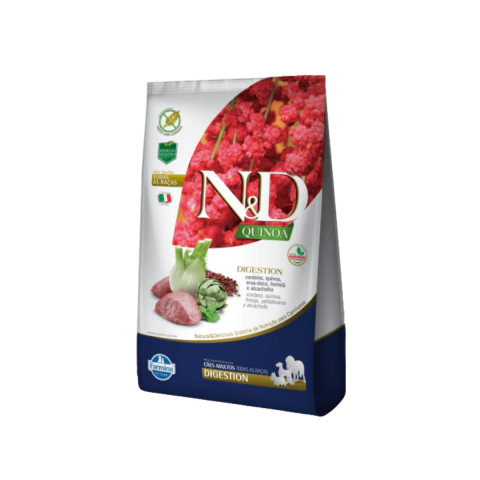 Ração N&D Quinoa Canine Digestion Cordeiro Cães Adultos De Todas As Raças 10,1kg