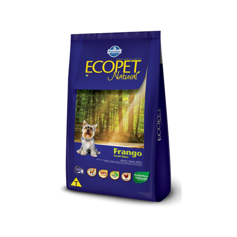 RAÇÃO ECOPET NATURAL SMALL BITES RAÇAS PEQUENAS FRANGO 15kG